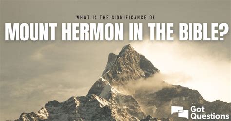 mount hermon meaning in the bible.